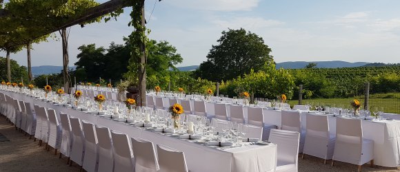 Tafeln in Leobendorf, © Weinviertel Tourismus